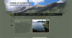 Desktop Screenshot of middleofsomewhere.com